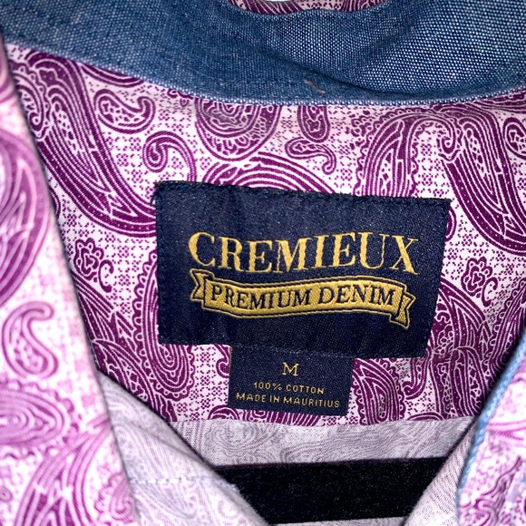 Cremieux Designer Button-Down Shirt - Men’s Medium - Picture 4 of 4